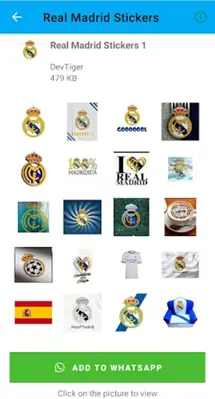 Real Madrid Stickers android App screenshot 3